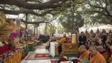 སྔ་འགྱུར་རྙིང་མའི་སྨོན་ལམ་ཉིན་དང་པོའི་ཚོགས་མགོན་དུ་༸གོང་ས་མཆོག་༸ཞབས་སོར་འཁོད་པ།