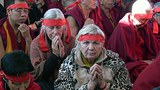 ༸གོང་ས་མཆོག་ནས་ལམ་རིམ་གསུང་ཆོས་མཇུག་སྒྲིལ་མཛད་གནང་བ།