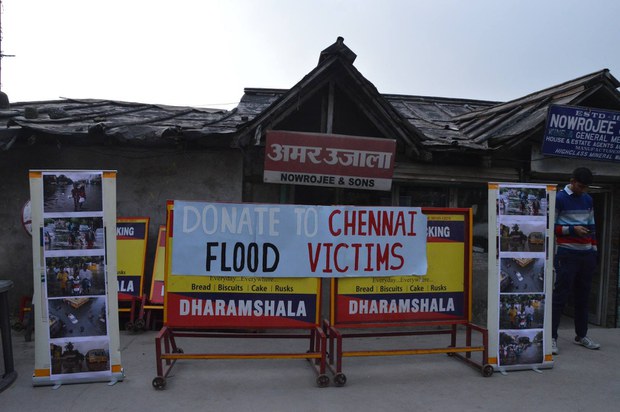 ཆན་ནེའི་གྲོང་ཁྱེར་ནང་ཆུ་ལོག་གི་གནོད་འཚེ་ཆེད་ཞལ་འདེབས་བསྡུ་རུབ་ཀྱི་ལས་འགུལ་སྤེལ་བ།