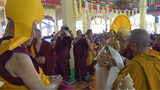 དགའ་ལྡན་ཁྲི་རིན་པོ་ཆེ་མཆོག་ལ་བརྟན་བཞུགས་བསྟར་འབུལ།