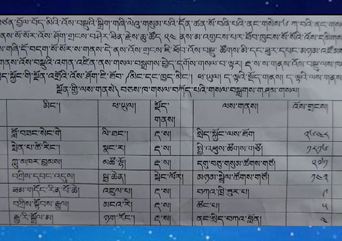 བཞུགས་སྒར་རྡ་རམ་ས་ལའི་སྔོན་འགྲོ་འོས་བསྡུའི་གྲུབ་འབྲས་གསལ་བསྒྲགས།