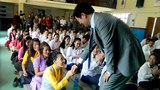 སྲིད་སྐྱོང་བློ་བཟང་སེང་གེ་མཆོག་ཤེས་རབ་དགའ་ཚལ་སློབ་གླིང་དུ་ཕེབས་ཡོད་པ།