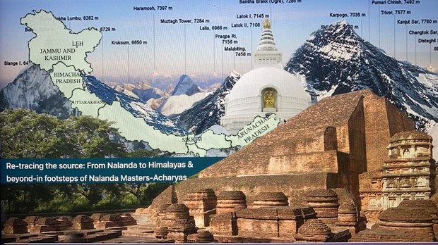 ན་ལཎྜའི་ཞལ་གཞུང་གྱི་བསྟན་པ་འཛིན་སྐྱོང་སྤེལ་གསུམ་གནང་ཕྱོགས་ཐད་ཀྱི་ལས་རིམ།