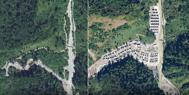 འཕགས་བོད་ས་མཚམས་སུ་རྒྱ་ནག་གིས་གྲོང་གསེབ་གསར་རྒྱག
