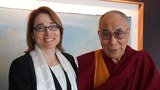 ཨ་རིས་གསར་དུ་བསྐོ་བཞག་གནང་བའི་བོད་དོན་དམིགས་བསལ་འབྲེལ་མཐུད་པ་Dr. Sarah Sewallམཆོག་༧གོང་ས་མཆོག་དང་མཇལ་འཕྲད་སྐབས། ༢༠༡༤།༢།༢༡