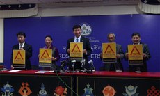 མཐོ་སྒང་བོད་ཀྱི་ཁོར་ཡུག་སྲུང་སྐྱོབ་དགོས་པའི་གསར་འགོད་གསལ་བསྒྲགས་སྐབས། ༢༠༡༥།༡༠།༢༠