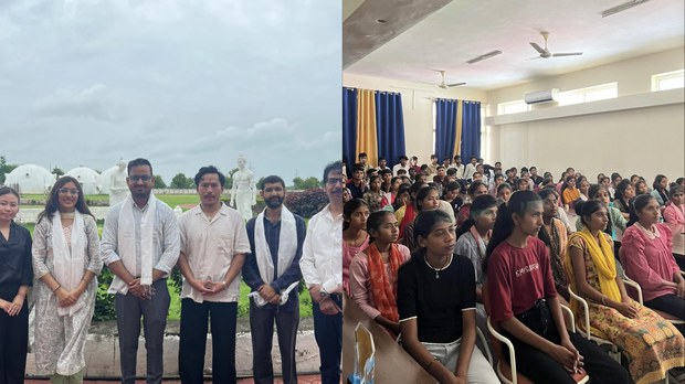 འཚེ་མེད་ཞི་བའི་ལྟ་གྲུབ་སྦྱོང་བརྡར་བསྟི་གནས་ཁང་ནས་རྒྱ་གར་མཐོ་སློབ་ཁག་བཅུ་ལྷག་གི་ནང་བོད་ནང་སྐུ་ལུས་མེར་སྲེག་དང་འབྲེལ་བའི་གློག་བརྙན་གཟིགས་འབུལ་གྱི་ལས་འགུལ་སྤེལ་བཞིན་པ།