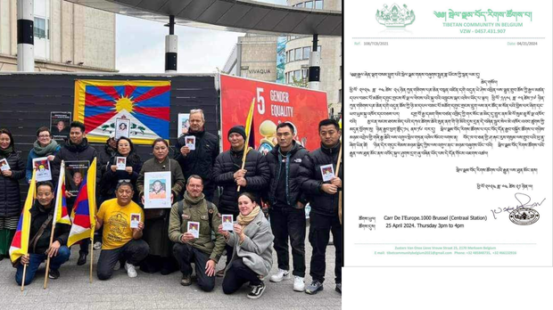 ༸པཎ་ཆེན་རིན་པོ་ཆེ་དགུང་གྲངས་༣༥ ཕེབས་པའི་སྐུའི་འཁྲུངས་སྐར་ཉིན་བྷེལ་ཇམ་གྲོས་ཚོགས་ཀྱི་ཕྱི་འབྲེལ་ལས་དོན་ཚོགས་ཆུང་ནས་བསྒྲགས་གཏམ་ཞིག་སྤེལ་འདུག