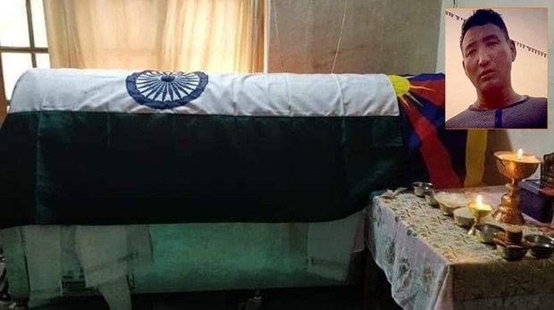 རྒྱ་གར་གྱི་མཐའ་སྲུང་དམག་མི་བོད་རིགས་ཉི་མ་བསྟན་འཛིན་ལགས་ཀྱི་སྐུ་ཕུང་། ༢༠༢༠།༩