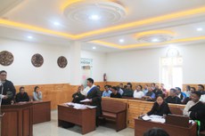 ཆེས་མཐོའི་ཁྲིམས་ཞིབ་ཁང་ནས་ཁ་མཆུ་ཨང་༢༠་པ་མ་ཉེས་ཁ་གཡོག་ཐད་ཞིབ་གཅོད་ཉན་ཞིབ་དྲུག་པ་ཚོགས་གནང་སྐབས། ༢༠༡༩།༨།༧
