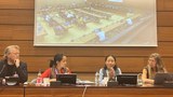 རྒྱ་ནག་གཞུང་གི་བཀོད་བྱུས་འོག་གཞུང་འབྲེལ་མིན་པའི་ཚོགས་པས་མཉམ་འབྲེལ་རྒྱལ་ཚོགས་སུ་འགྲོ་བ་མིའི་ཐོབ་ཐང་གི་གནད་དོན་ཐད་ཐེ་བྱུས་བྱེད་བཞིན་ཡོད་སྐོར་སྙན་ཐོའི་གསར་པའི་ནང་གསལ་སྟོན།