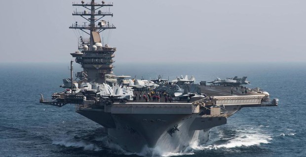 ཨ་རིའི་དམག་གི་གནམ་གྲུ་འབབ་སའི་USS  Nimitz་རྟགས་ཅན་གྱི་དམག་གི་གྲུ་གཟིངས། ༢༠༡༧།༢།༢༠