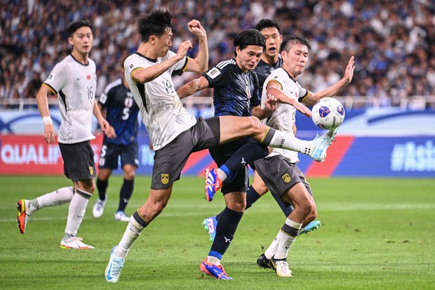 ༢༠༢༦ ལོའི་ FIFA འཛམ་གླིང་རྐང་རྩེད་སྤོ་ལོའི་རྒྱལ་ཡོངས་འགྲན་སྡུར་གྱི་སྔོན་འགྲོའི་རྩེད་འགྲན་སྐབས་ཉི་ཧོང་གྱིས་རྒྱ་ནག་གི་རུ་ཁག་ཕམ་ཉེས་བཏང་པ།