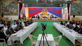 བོད་མིའི་མཉམ་འབྲེལ་ཁག་ཡོངས་ཀྱི་འཛིན་སྐྱོང་ཚོགས་ཆེན་ཐེངས་ཉེར་གཉིས་པ་རྒྱ་གར་ལྷོ་ཕྱོགས་སུ་ཚོགས་བཞིན་འདུག