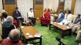 བོད་ཀྱི་དབུ་ཁྲིད་༧གོང་ས་མཆོག་དང་མཇལ་བཅར་སྐབས། ༢༠༡༩།༩།༩