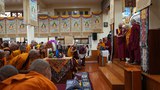 དྭང་སློབ་དམག་སྒར་གྱི་མ་ཧ་གུ་རུའི་འབུམ་ཚོགས་ཀྱི་ཚོགས་མགོན་དུ་༸གོང་ས་༸སྐྱབས་མགོན་ཆེན་པོ་མཆོག་ཆིབས་སྒྱུར་བསྐྱངས་ཡོད་པ།