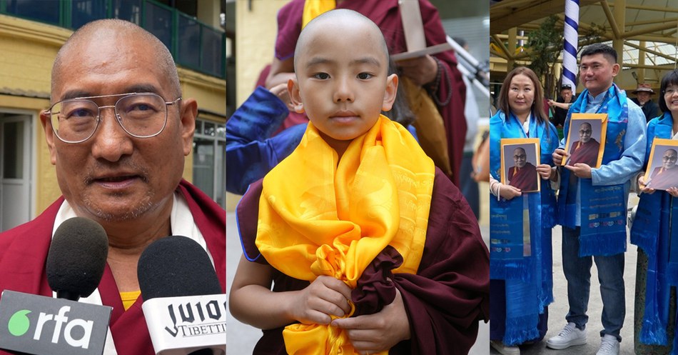 ཇོ་ནང་རྒྱལ་ཚབ་རིན་པོ་ཆེ་དང་། ཤར་སྤྲུལ་རིན་པོ་ཆེ། དགེ་བཤེས་ལྷུན་གྲུབ་བཟོད་པ་རིན་པོ་ཆེའི་ཡང་སྲིད་གཙོས་པའི་ཕྱི་ནང་གི་དད་ལྡན་པར་མཇལ་ཁ་སྩལ་བ།