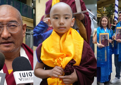 ཇོ་ནང་རྒྱལ་ཚབ་རིན་པོ་ཆེ་དང་། ཤར་སྤྲུལ་རིན་པོ་ཆེ། དགེ་བཤེས་ལྷུན་གྲུབ་བཟོད་པ་རིན་པོ་ཆེའི་ཡང་སྲིད་གཙོས་པའི་ཕྱི་ནང་གི་དད་ལྡན་པར་མཇལ་ཁ་སྩལ་བ།