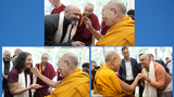 བོད་ཀྱི་དབུ་ཁྲིད་༧གོང་ས་མཆོག་གིས་རྒྱ་གར་གྱི་གཏམ་བརྗོད་དང་གློག་བརྙན་འཁྲབ་སྟོན་པ་ཁག་ཅིག་ལ་མཇལ་ཁ་བསྩལ་འདུག
