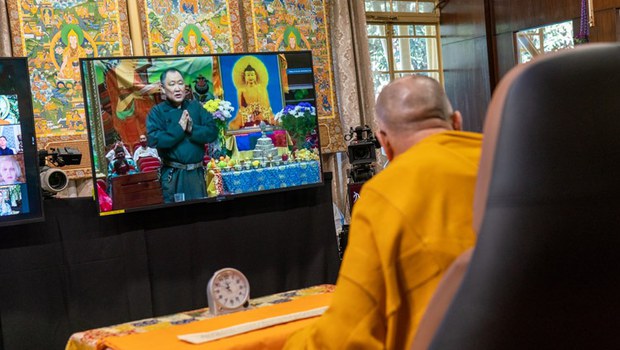 ༧གོང་ས་མཆོག་གི་ཆོས་འབྲེལ་སྐབས་ཐོ་ཝ་(Tuva)སྤྱི་མཐུན་རྒྱལ་ཕྲན་གྱི་སྲིད་འཛིན་(Sholban Kara-ool)མཆོག ༡༡།༠༦།༢༠ ༧གོང་ས་མཆོག་གི་ཆོས་འབྲེལ་སྐབས་ཐོ་ཝ་(Tuva)སྤྱི་མཐུན་རྒྱལ་ཕྲན་གྱི་སྲིད་འཛིན་(Sholban Kara-ool)མཆོག ༡༡།༠༦།༢༠