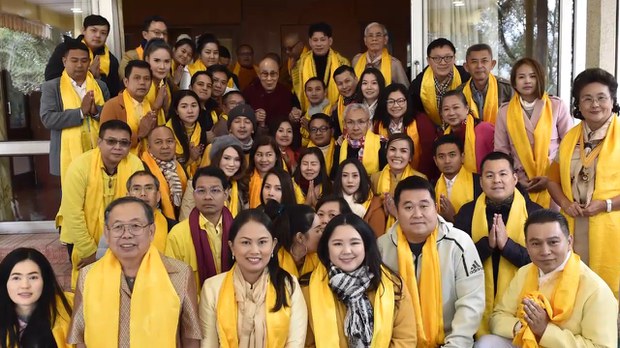 ཐེ་ལན་ཊའི་གནས་ཡོད་མི་སྣ་ཁག་ཅིག་གིས་༧གོང་ས་མཆོག་གི་མཇལ་ཁ་ཞུས་སྐབས། ༢༠༡༩།༣།༤