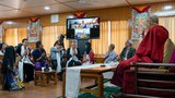 སྤྱི་ནོར་༧གོང་ས་སྐྱབས་མགོན་ཆེན་པོ་མཆོག་གིས་ཝིཡེཏ་ནམ་མི་སེར་ཁག་གཅིག་ལྷན་དུ་བཀའ་དྲིར་བཀའ་ལན་གནང་སྐབས། ༢༠༡༨།༥།༢༡