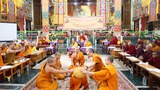 གནས་བརྟན་སྡེ་པའི་ལུགས་ཀྱི་དགེ་འདུན་པ་དང་མཉམ་ཤེས་ཡོན་བརྗེ་ལེན་གྱི་འདུ་འཛོམས་གནང་འདུག