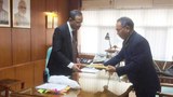 ཤེས་རིག་བཀའ་བློན་མཆོག་རྒྱ་གར་དབུས་གཞུང་གི་སློབ་གྲྭའི་ཤེས་ཡོན་ཚན་པའི་དྲུང་ཆེ་དང་མཇལ་འཕྲད་གནང་སྐབས། ༢༠༡༧།༥།༣
