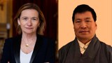 ཡུ་རོབ་སྤྱི་འཐུས་རྒྱལ་རོང་ཐུབ་བསྟན་རྒྱ་མཚོ་ལགས་ཀྱིས་ཧྥརནསི་ཕྱི་སྲིད་དཔོན་རིགས་གཉིས་དང་ལྷན་དུ་མཇལ་འཕྲད་ཞུས་འདུག