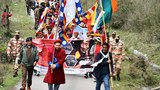 མོན་རྟ་དབང་དུ་རང་དབང་གི་ཤུལ་ལམ་ (Freedom Trail) ཞེས་༸གོང་ས་༸སྐྱབས་མགོན་ཆེན་པོ་མཆོག་རྒྱ་གར་དུ་ཕེབས་ལམ་རྗེས་དེད་ཀྱི་རྐང་འགྲུལ་ལས་འགུལ་དབུ་འཛུགས།