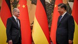 འཇར་མི་ནིའི་དབུ་འཁྲིད་ Olaf Scholz མཆོག་རྒྱ་ནག་ལ་འཚམས་གཟིགས་སུ་ཕེབས་པ།