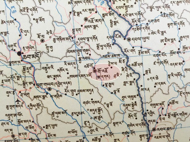 གོ་འཇོ་ཕྱོགས་ཀྱི་ས་ཁྲ།