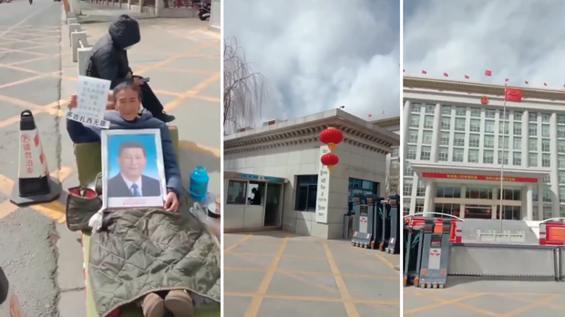 མགོན་པོ་སྐྱིད་ལགས་ཀྱིས་མུ་མཐུད་དུ་ཞུ་འབོད་ལས་འགུལ་སྤེལ་སྐབས་རྒྱ་ནག་གི་ཉེན་རྟོག་པས་འཛིན་བཟུང་གིས་གཅར་རྡུང་བྱས་འདུག མགོན་པོ་སྐྱིད་ལགས་ཀྱིས་མུ་མཐུད་དུ་ཞུ་འབོད་ལས་འགུལ་སྤེལ་སྐབས་རྒྱ་ནག་གི་ཉེན་རྟོག་པས་འཛིན་བཟུང་གིས་གཅར་རྡུང་བྱས་འདུག