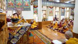 ༸གོང་ས་མཆོག་གིས་ནང་ཆོས་ལ་ཐོས་བསམ་སྒོམ་གསུམ་བྱས་ནས་དེའི་རིན་ཐང་དེ་གཞན་ལ་ངོ་སྤྲོད་གནང་ཐུབ་པ་གནང་དགོས་ཞེས་བཀའ་སྩལ་པ།