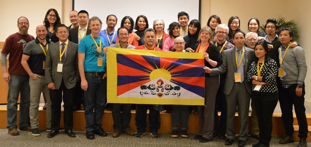 རྒྱལ་སྤྱིའི་བོད་དོན་འབྲེལ་མཐུད་ཚོགས་པའི་ཚོགས་ཆེན་ཐེངས་དྲུག་པའི་ཚོགས་ཞུགས་པ་རྣམས། ༢༠༡༦།༢།༢༨