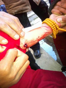 མེ་མདའ་ཕོག་པའི་དགེ་འདུན་པ་ཚེ་རིང་།