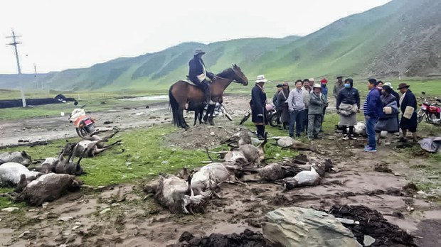 མཚོ་སྔོན་ཕྱོཊ་ཀྱི་ཆུ་ལོག་གི་གནོད་ཐེབས་ས་ཁུལ། ༢༠༡༦།༧།༡༠