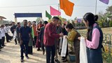 བཙན་བྱོལ་དུ་བོད་མིའི་སྒྲིག་འཛུགས་སྲ་བརྟན་ཐུབ་པ་ནི་༸གོང་ས་མཆོག་གི་ཐུགས་རྗེའི་བཀྲིན་ལ་བརྟེན་ནས་བྱུང་བ་ཞིག་ཡིན་སྐོར། སྲིད་སྐྱོང་མཆོག་གིས་མོན་གྷོ་གཞིས་ཆགས་སུ་གསུངས་འདུག