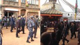 བོད་རང་སྐྱོང་ལྗོངས་ཟེར་བའི་འགོ་ཁྲིད་བློ་བཟང་རྒྱ་མཚན་བལ་ཡུལ་གྱི་མཆོད་རྟེན་བྱ་རུང་ཁ་ཤོར་གྱི་སྐོར་ལམ་ལ་བསྐྱོད་བཞིན་པ། ༢༠༡༤།༡༠།༣༡