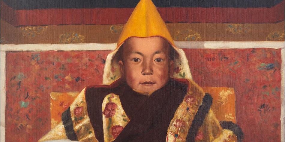 ༸གོང་ས་མཆོག་གི་གསེར་ཁྲི་མངའ་གསོལ་སྐབས་ཀྱི་རི་མོའི་སྐུ་པར། ཟླ་ཚེས་མི་གསལ།