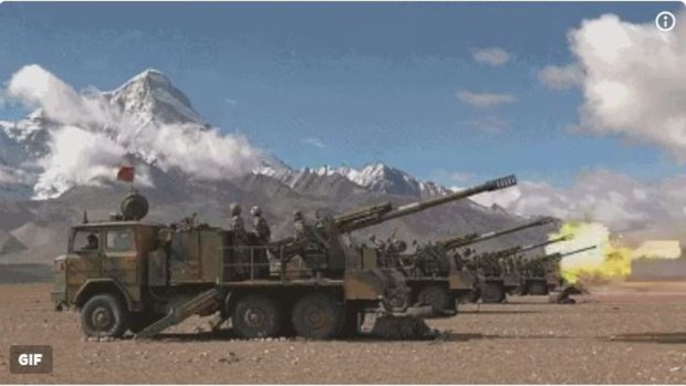 རྒྱ་ནག་གིས་བོད་ནང་དམག་སྦྱོང་བྱས་བཞིན་པ། ༢༠༡༧