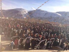 ཏྲེ་ཧོར་ལྕོག་རི་དགོན་པར་གོང་ས་མཆོག་གི་སྐུ་ཕྱྭའི་ཞབས་རིམ་རྒྱ་ཆེན་ཚོགས་སྐབས། ༢༠༡༦།༡།༢༥