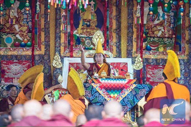པཎ་ཆེན་རྒྱལ་མཚན་ནོར་བུ་ཞེས་བས་དུས་འཁོར་དབང་ཆེན་གནང་སྐབས། ༢༠༡༦།༧།༢༡