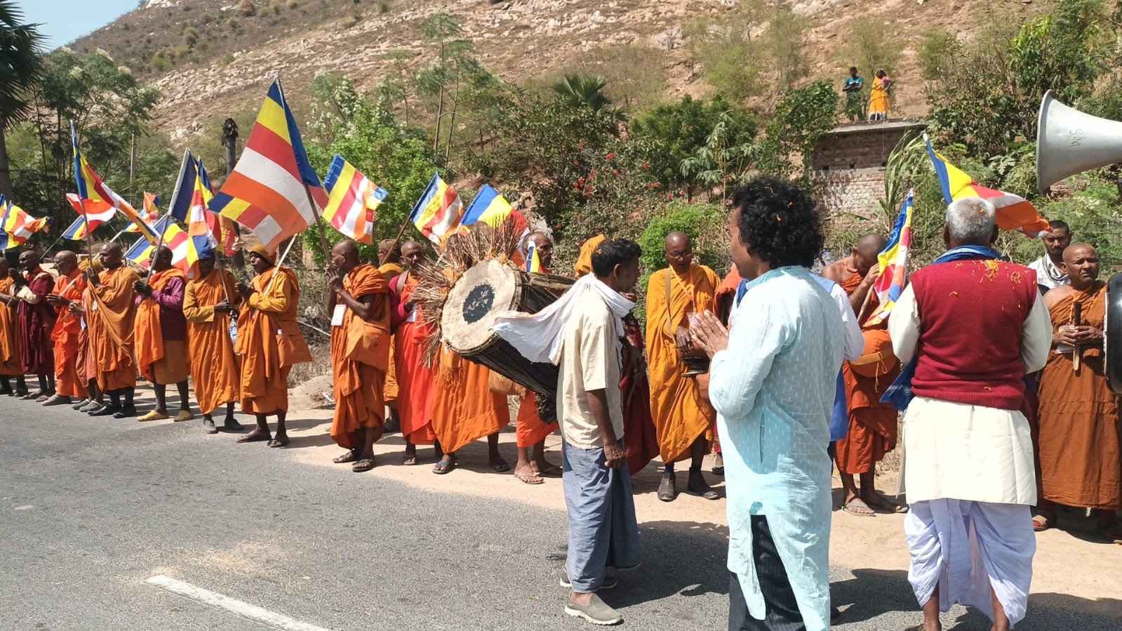 Protests to bring Mahabodhi Temple Managemen (2).JPG