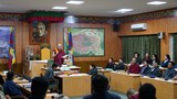 གྲོས་ཚོགས་ཚོགས་དུས་དྲུག་པའི་མཇུག་སྐྱོང་ཚོགས་དུས་དེ་བཞིན་ཚོགས་རྒྱུ་ཁག་པོ་ཆགས་འདུག