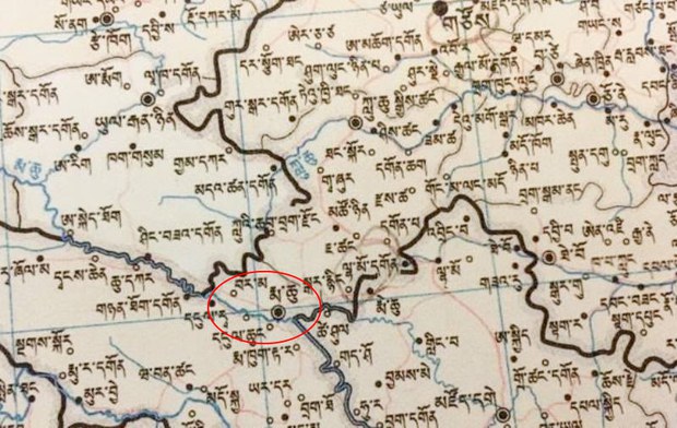 ཀན་ལྷོའམ་མདོ་ལྷོ་རྨ་ཆུ་ཕྱོགས་ཀྱི་ས་ཁྲ། 