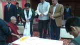 རྒྱ་གར་གྱི་དཔོན་རིགས་བོད་ཀྱི་ལོ་གསར་མཛད་སྒོར་མཉམ་ཞུགས་སྐབས། ༢༠༡༥།༢།༢༡