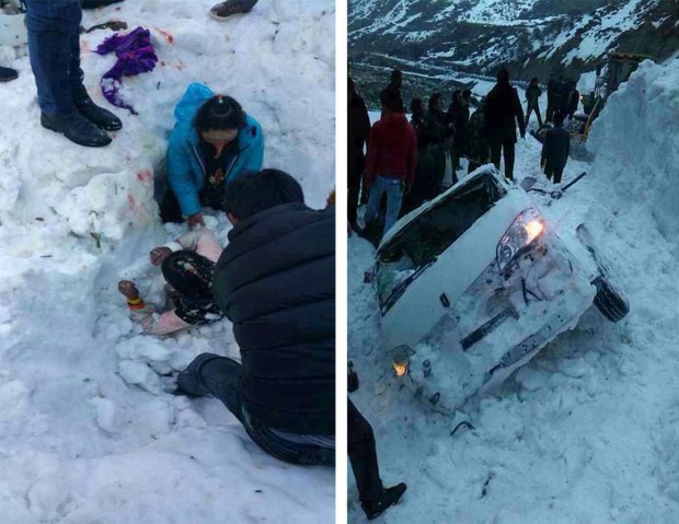 སྐྱིད་གྲོང་ཕྱོགས་སུ་གངས་རུད་བྱུང་ཡུལ། ༢༠༡༥།༢།༢༤