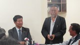 སྲིད་སྐྱོང་བློ་བཟང་སེང་གེ་མཆོག་དང་ལ་དྭགས་རྒྱལ་སྤྱིའི་བསྟི་གནས་ཁང་གི་ཚོགས་གཙོ་སྐུ་ཞབས་P Stopdenརྣམ་གཉིས། ༢༠༡༥།༨།༢༥