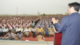 སྲིད་སྐྱོང་བློ་བཟང་སེང་གེ་མཆོག་གིས་རྒྱ་གར་གྱི་Kalinga Institute of Social Sciencesསློབ་གྲར་གཏམ་བཤད་གནང་སྐབས། ༢༠༡༥།༤།༥